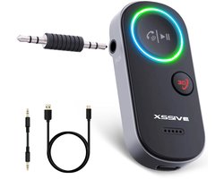 Xssive AR06 Bluetooth Receiver - 3D Boost & Handsfree Bellen - Bluetooth Ontvanger voor Auto & Gaming - Geschikt voor PS5, Nintendo Switch, Versterker, Aux Jack