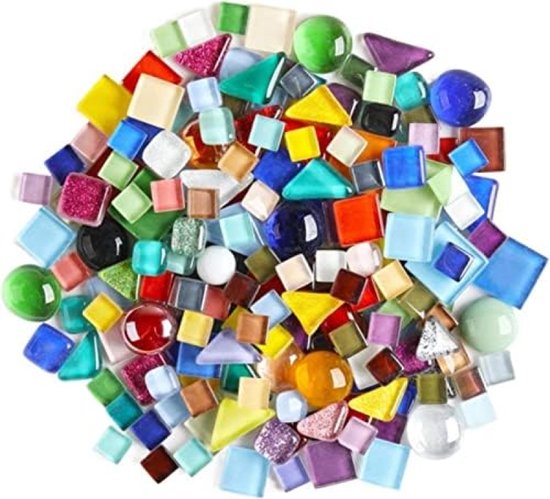 500 g onregelmatige keramische mozaïektegels, 0,5x2 cm