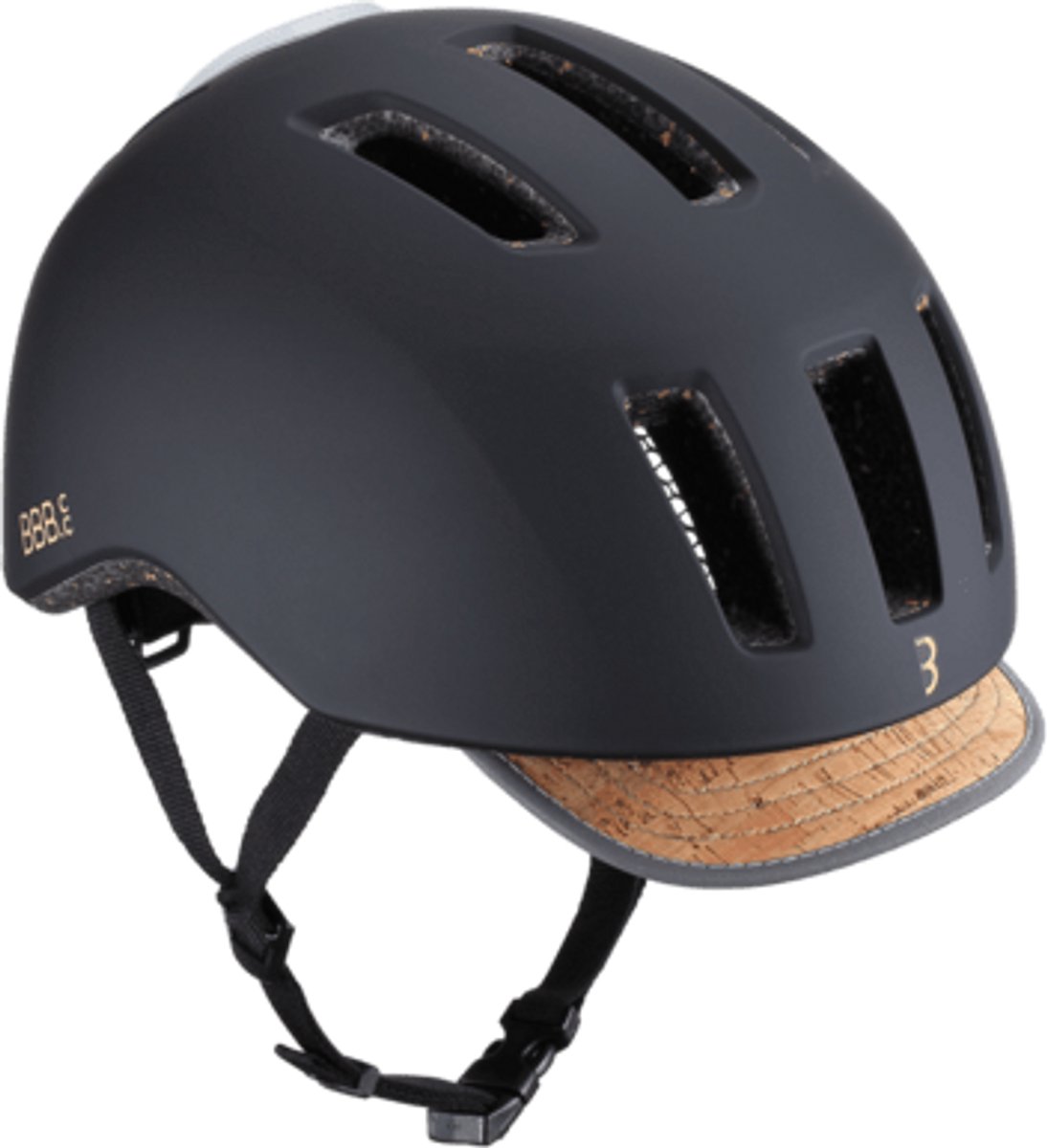 BBB Cycling GridEco Fietshelm met Verlichting - Volwassenen - E-bike en Stadsfiets - Mat Zwart - Maat L - BHE-161ECO