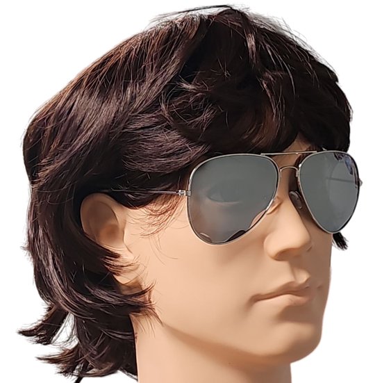 Fako Fashion® - Pilotenbril - Polariserend - Polarized - Piloot Zonnebril - Heren Zonnebril - Dames Zonnebril - Zilver - Zilver van Merkloos — afbeelding 4