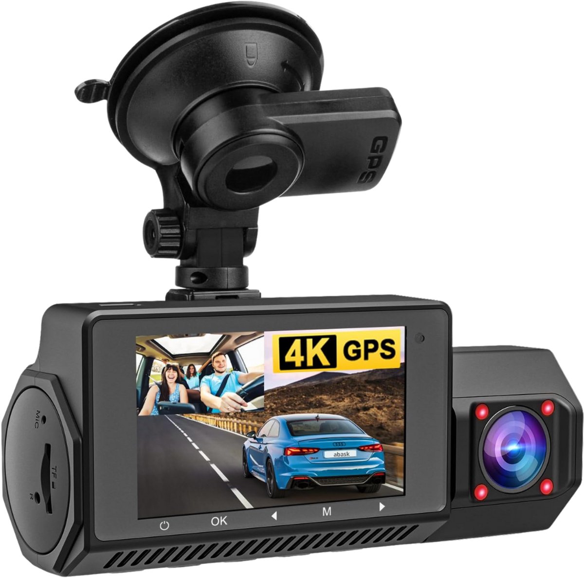 Dashcam - Daschcams - Auto - Camera - Vooruit - Achteruit - Video - Autobeveiliging - Parkeerbeveiliging - Recording - Dag en Nacht - Schadepreventie