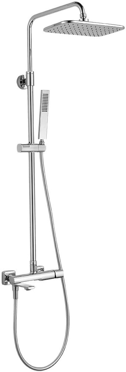 Laveo Tores Serie - Douche Kolom - Chroom - Antikalksysteem - Hoogteregeling