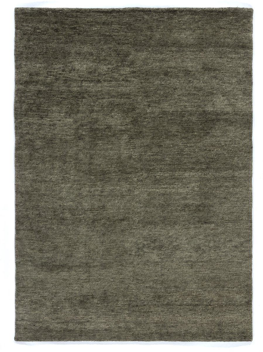 Lino Heritage Green Tapijt 200x250cm - Handgeknoopt Hoogpolig Vloerkleed van Pure Wol - 100% Handgesponnen Wol – 4,5 kg/m² - 57.800 knopen/m² - 15mm dik - Luxueus Tapijt voor Woonkamer, Slaapkamer, Hal of Eetkamer - Design Vloekleed