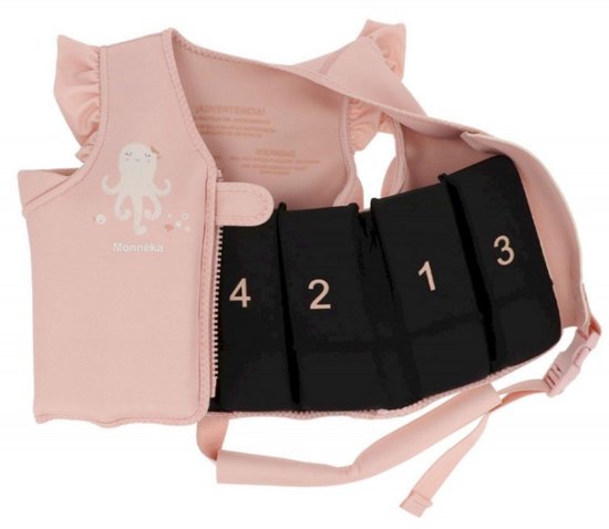 Monnëka Swimming Vest with Adjustable Strap and Safety Closure | Floating Sea Vest for Learning | Children's Flotation Vest