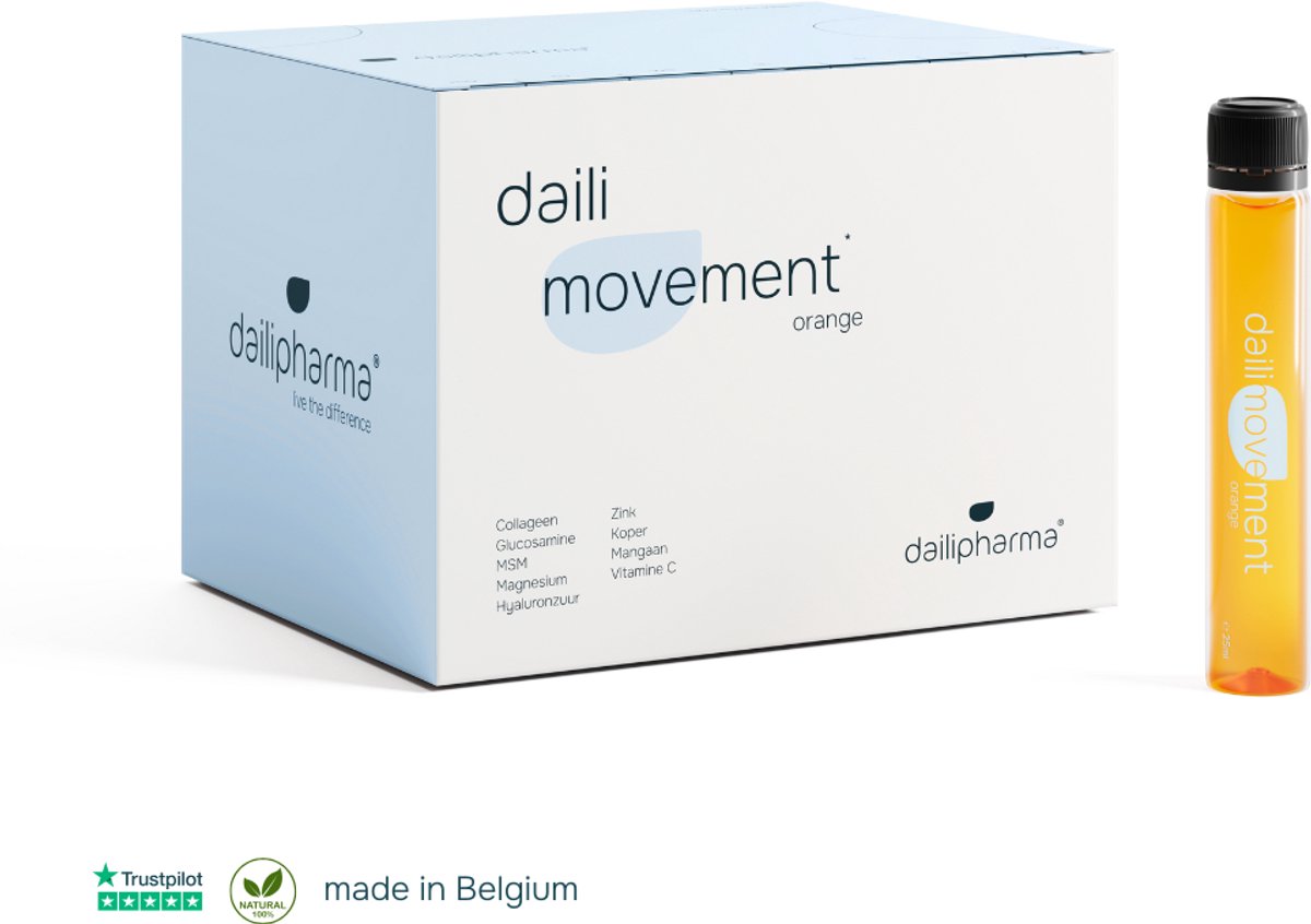 Goedkoopste Dailipharma Daili Movement - Vloeibaar Voedingssupplement - Gewrichtsondersteuning - Collageen, MSM, Glucosamine - Vitamine en Mineralen Mix