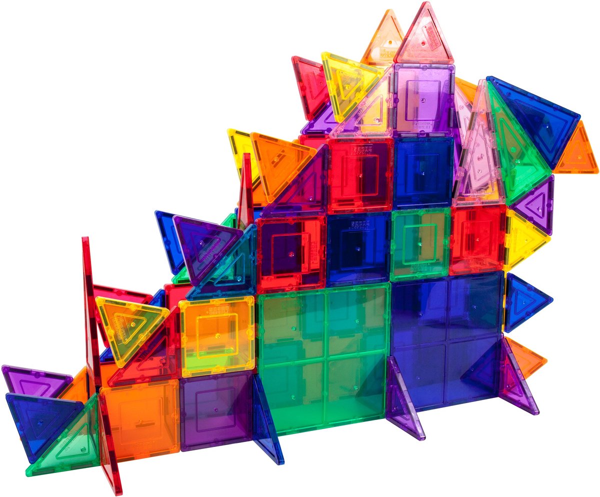 Tactic Picasso Tiles - Constructiespeelgoed - Magnetic Tiles - Magnetische Tegels - Play Set - STEM Speelgoed - Creatief Bouwspeelgoed - 101-Delig - Vanaf 3 Jaar — afbeelding 18