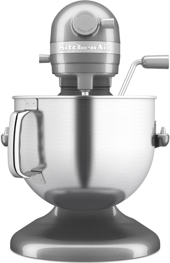 KitchenAid Artisan Standmixer met in Hoogte Verstelbare Kom - Krachtig, stil, 11 snelheden, roestvrijstalen accessoires en capaciteit van 6,6L - Tingrijs van KitchenAid — afbeelding 4