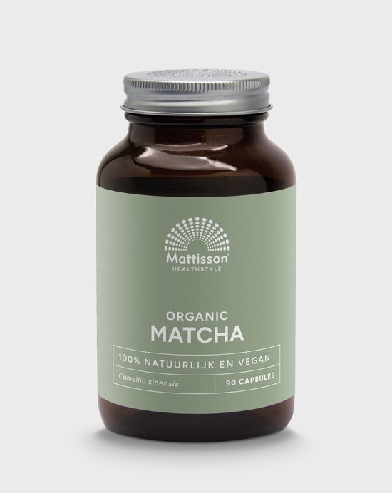 Mattisson - Biologische Matcha 500mg - Groene Thee Matcha Poeder Capsules - 90 Capsules
