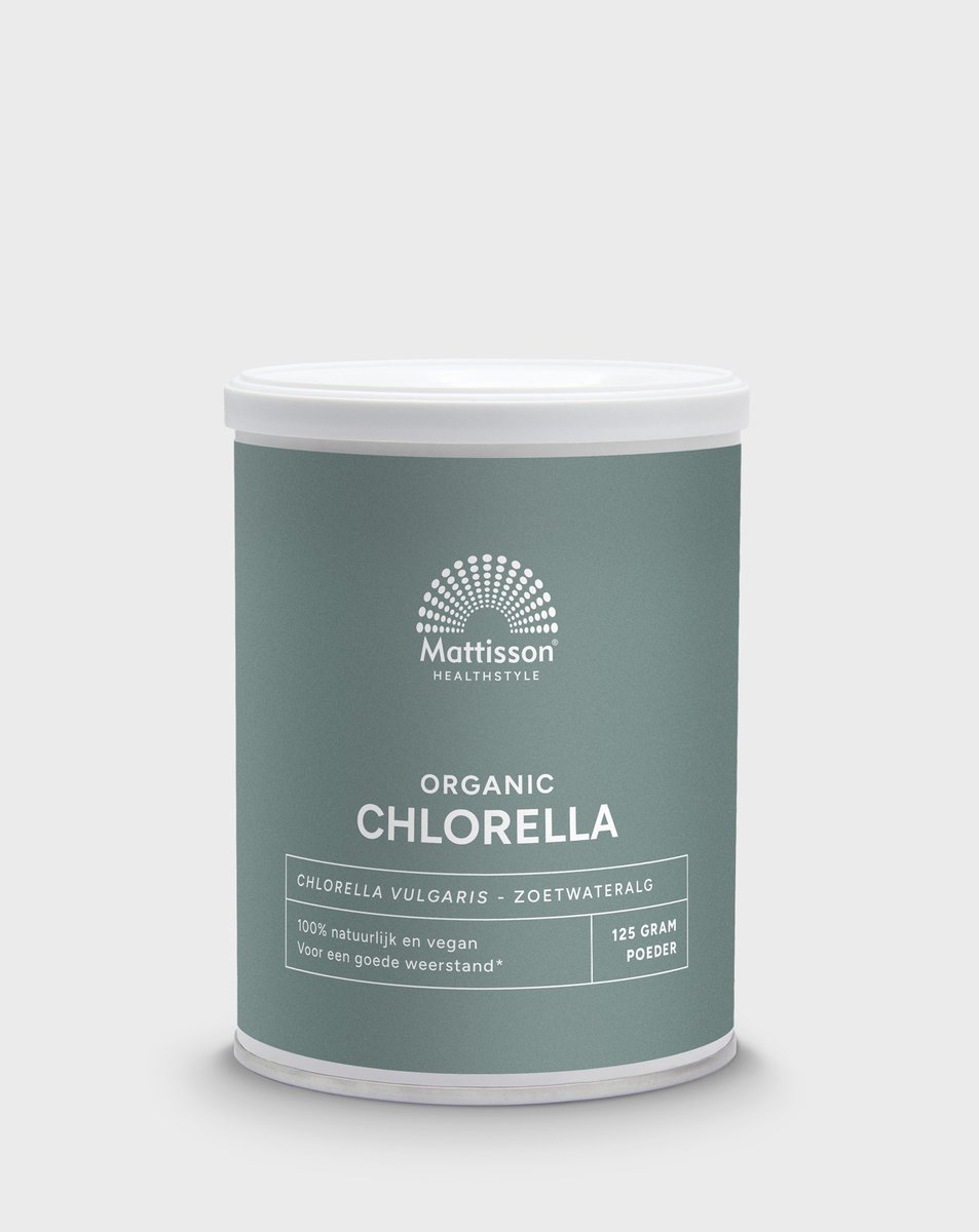 Goedkoopste Mattisson - Biologisch Chlorella Poeder - Zoetwateralg - 125 Gram