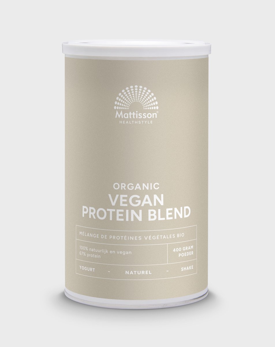 Goedkoopste Mattisson - Biologische Vegan Proteïne Blend Poeder 67 - Eiwitpoeder - 400 Gram