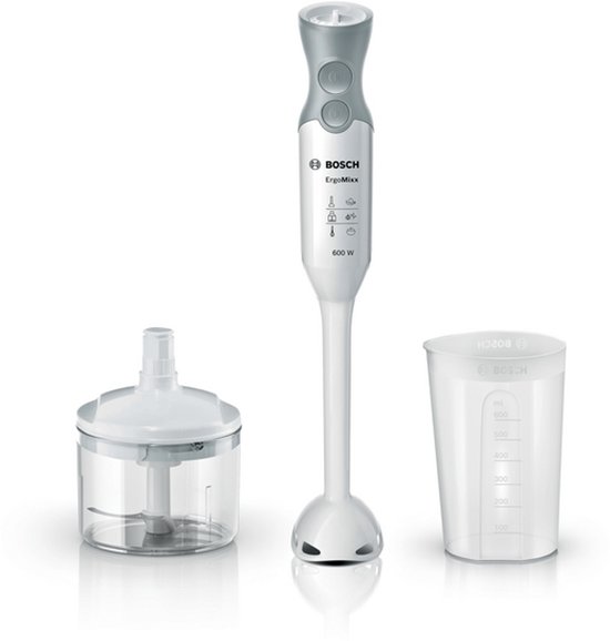 Bosch MSM66020 ErgoMixx - Staafmixer - 600W - 12 standen - Hakmolen - Wit