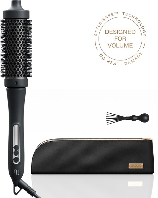 Navado Thermal brush 38mm - Levenslange garantie - Keramische warmteborstel - Bounce Brush met luxe etui - 3 meter salonkabel - Fohnborstel Hot brush - Krulborstel en stijlborstel