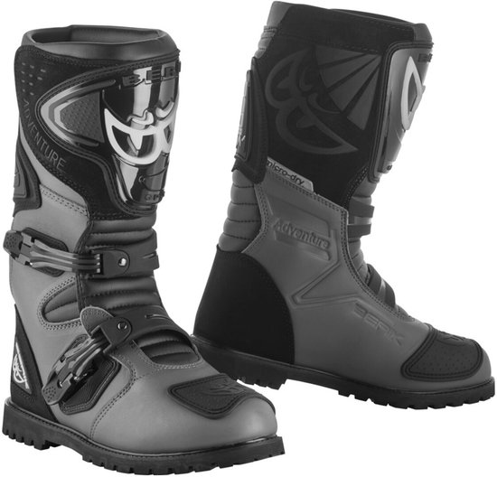Berik All Terrain Adventure Zwart Grijs Waterdichte Motorlaarzen - Maat 42 - Laars