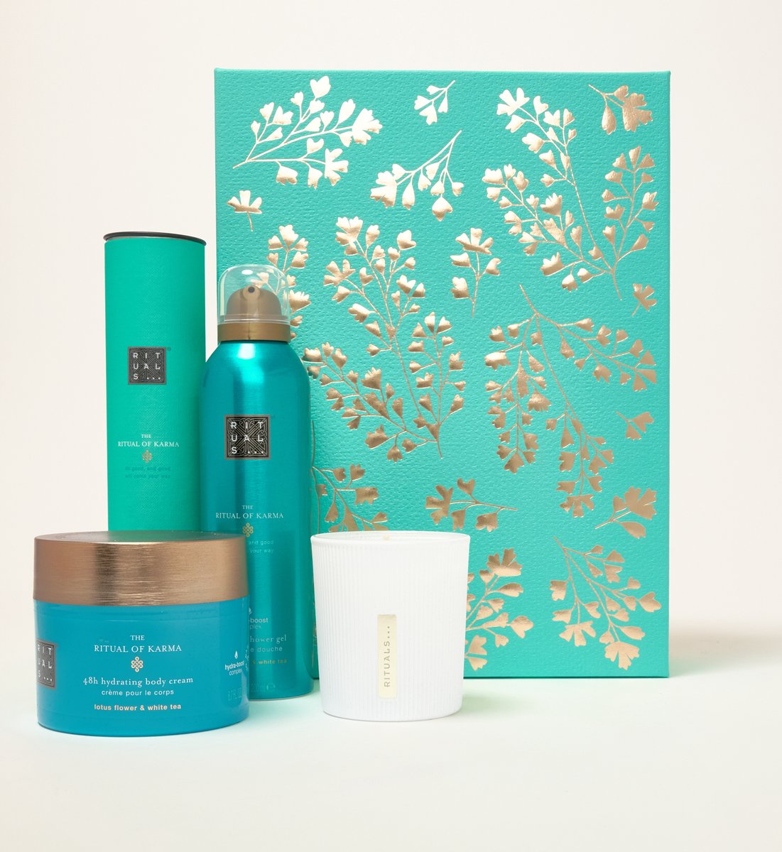 Rituals The Ritual of Karma Large Gift Set 2024 | 140 gr + 200 ml + 70 ml + 200 ml | Set 4st