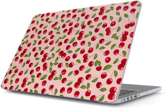 Burga Laptophoes geschikt voor Apple MacBook Air 13 Inch (2022-2026) Hoes Laptopcover MacBook Case | Burga Hardshell - Afternoon Treat - Model A2681 / A3113 / A3240 / A3449 | Roze,rood