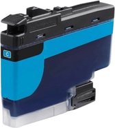 Cyan inktcartridge met blauwe en lichtblauwe details en "C"-aanduiding.
