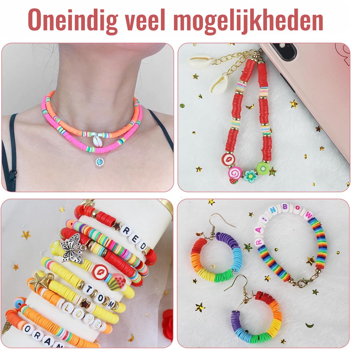 Joyage Armbandjes maken meisjes – 5101st kraaltjes & bedels - Armbandjes maken kind knutselpakket meisjes speelgoed meisje 6 jaar 7 jaar 8 jaar 9 jaar Knutselen bracelet making kit Sieraden maken meisjes - Armbanden maken kinderen knutselen meisjes — afbeelding 6