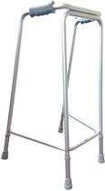 Roma - loopschraag - in hoogte verstelbaar 88-96 cm - max gebruikersgewicht 160 kg - Ergonomische handgrepen - Aluminium kleur