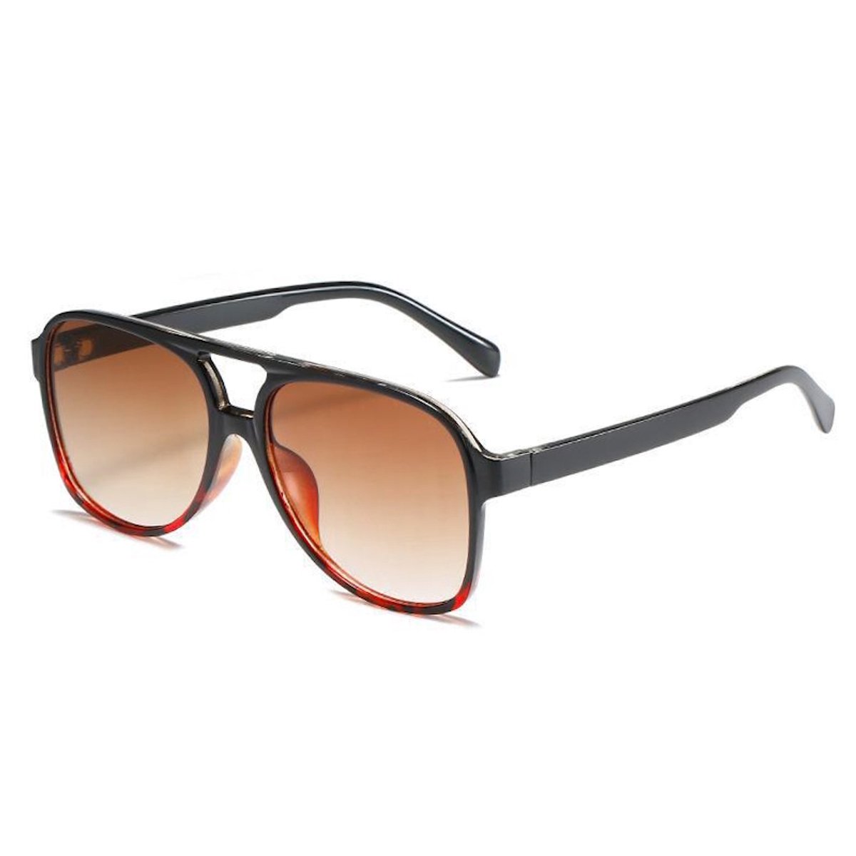 Retro Aviator Zonnebril - Bruin | Fashion Favorite