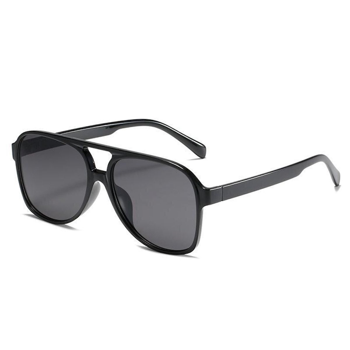 Retro Aviator Zonnebril - Zwart | Fashion Favorite