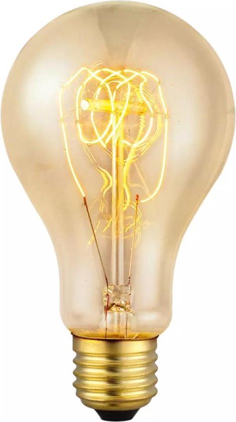 Hoes Nuchter Neuropathie EGLO Vintage Edison - Kooldraadlamp - E27 - 60W - Ø75 | bol.com