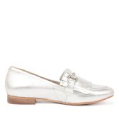 SPM Dames Loafers met Franjes - Zilver - Maat 36