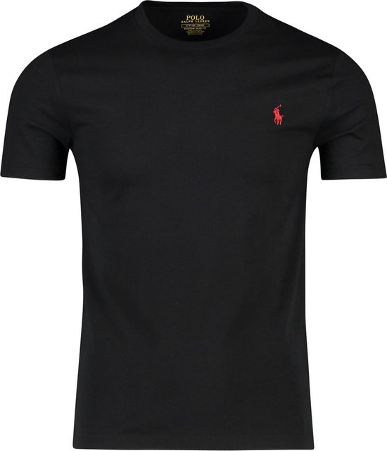 Ralph Lauren t-shirt zwart Custom Slim Fit - Maat XL -