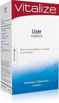 Vitalize IJzer Complex 60 capsules - Voor de ijzerhuishouding - Stimuleert de opname van ijzer