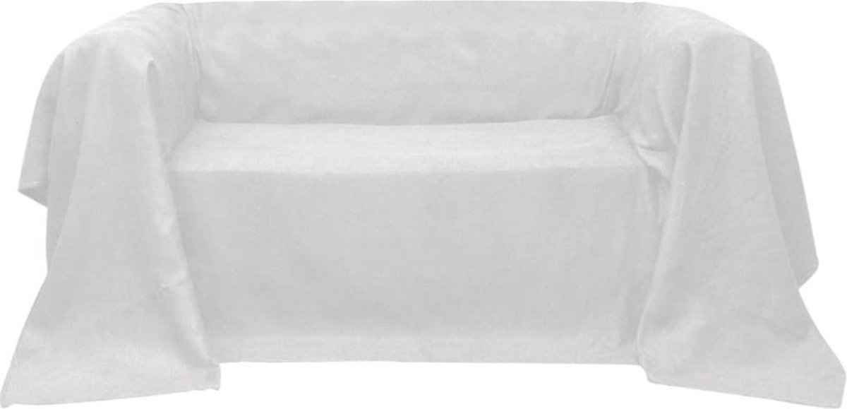 vidaXL Bankhoes - 270x350 - cm - microsuède - crème
