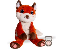 foto van HuggieHero® Verzwaringsknuffel Vinnie Vos – 45cm 2kg – Zware Knuffel voor Angst & Sensorisch Spel – Weighted Plushie – Comfort & Rust