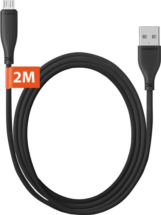 Câble de chargement Micro USB Xssive - compatible avec les enceintes JBL et les anciens smartphones - 2 mètres