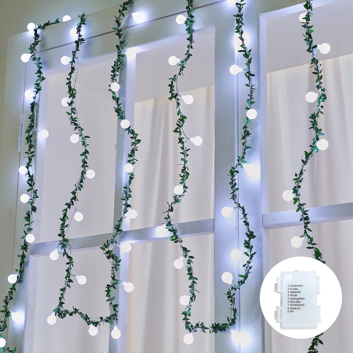LED String Lights 6 Meter 60 Lampjes Wit