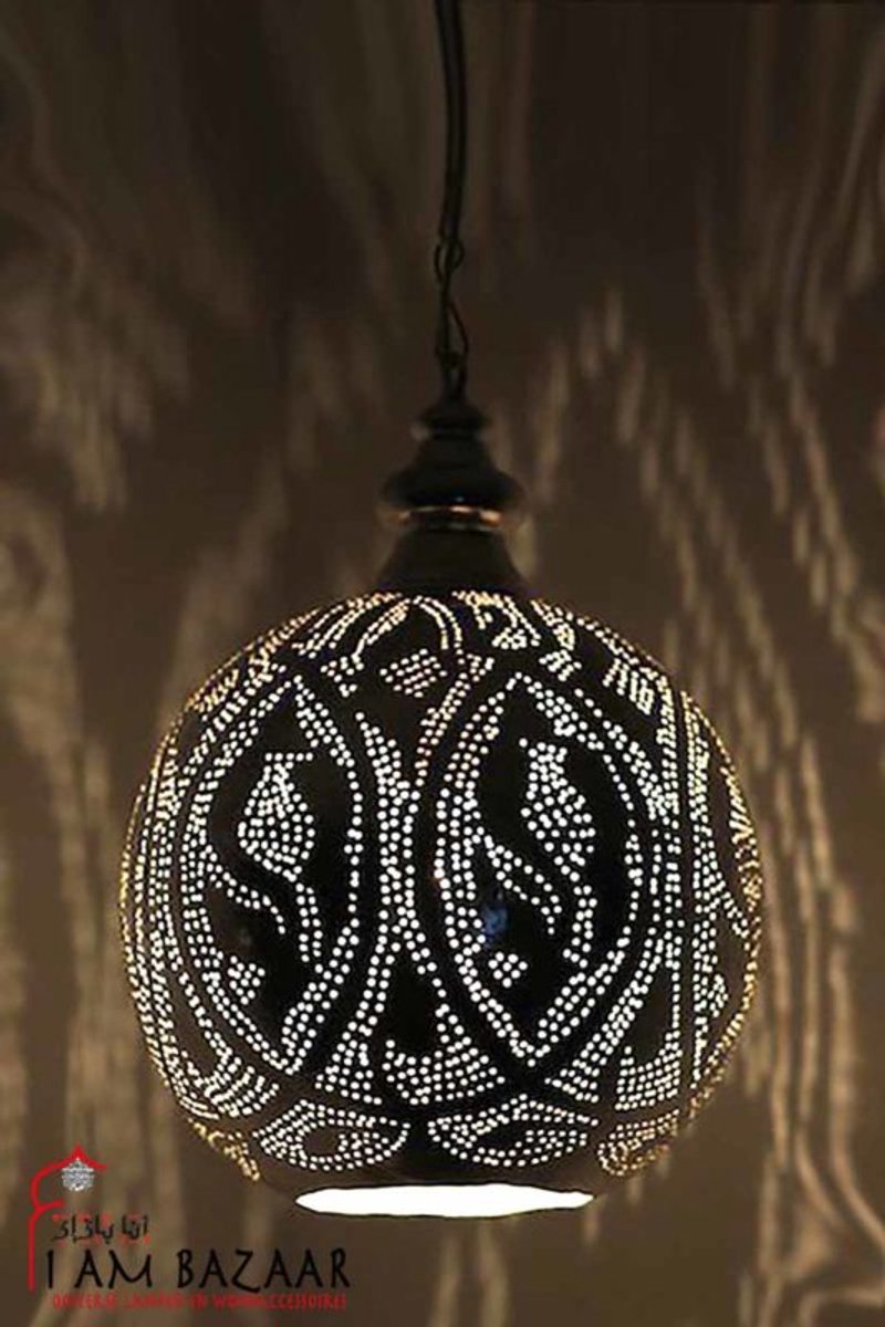 Bollamp Oriëntaal zilver