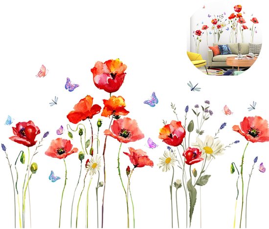 Foto: Muursticker raam sticker bloesemtak met bloemen herbruikbaar herplaatsbaar kinderkamer jongens meisjes huis inrichting kleurrijke muur sticker voor woonkamer babykamers slaapkamer toilet decoratie 3 stuck 60 30 cm woonkamer decoratie muur