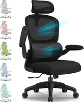 Bol.com Elekiatech Ergonomische Bureaustoel - Bureaustoel met Opklapbare Armleuningen - Bureaustoelen voor Volwassenen - 150 Kg ... aanbieding