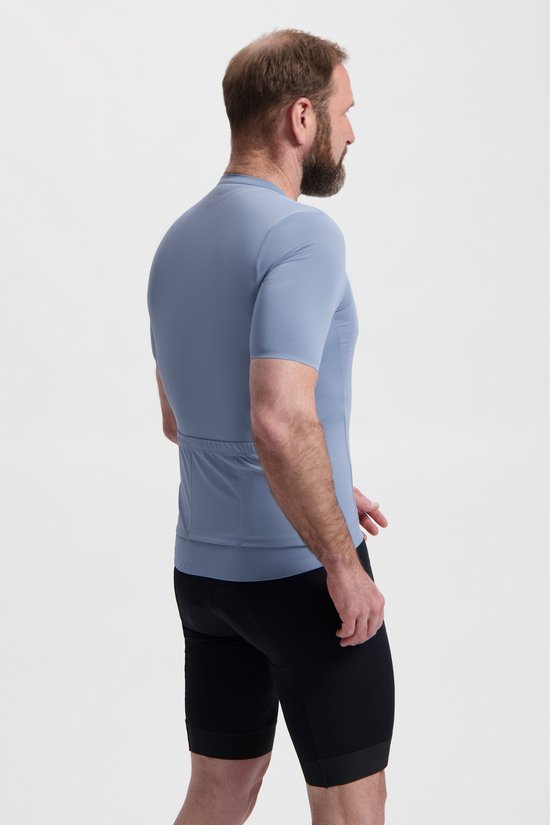 BBB Cycling Essence Fietsshirt Heren Korte Mouw - 15-25 °C - Ademend MTB en Wielrenshirt met 3 Achterzakken - IJs Blauw van BBB Cycling — afbeelding 4