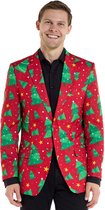 OppoSuits Men's Christmas Trees & Stars Blazer - Kerst jasje - Verkleedkleding - XMAS - Fout Kerstpak - Maat EU 48