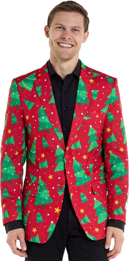 Blazer homme OppoSuits motif sapins et étoiles de Noël Veste de