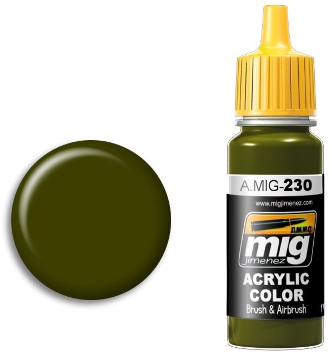 AMMO by Mig Jimenez Hobbyverf Acrylverf - MIG 0230 RLM 82 Camo Green - Acryl Verf flesje - 17 ml