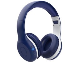 StayPowered Bluetooth Hoofdtelefoon voor Kinderen - Veilig en Kwalitatief Geluid - 85/94 dB Volumeregeling - 40 Uur Batterij - HD Microfoon - Opvouwbaar en Verstelbaar - Snelle Bluetooth 5.4 - Blauw - Levering Sneller dan Aangegeven!
