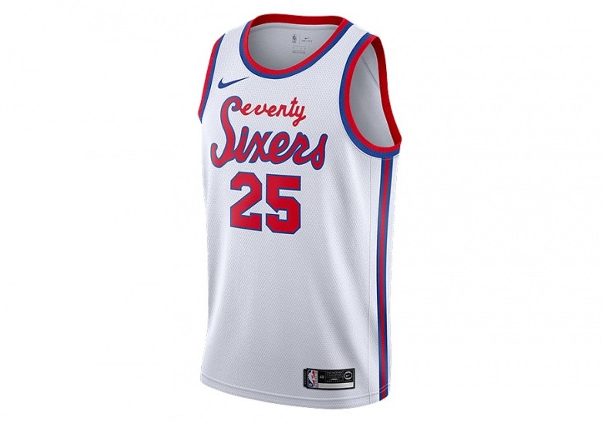Nike Men’s Swingman Philadelphia 76ers Ben Simmons Jersey Basketbalshirt Wit