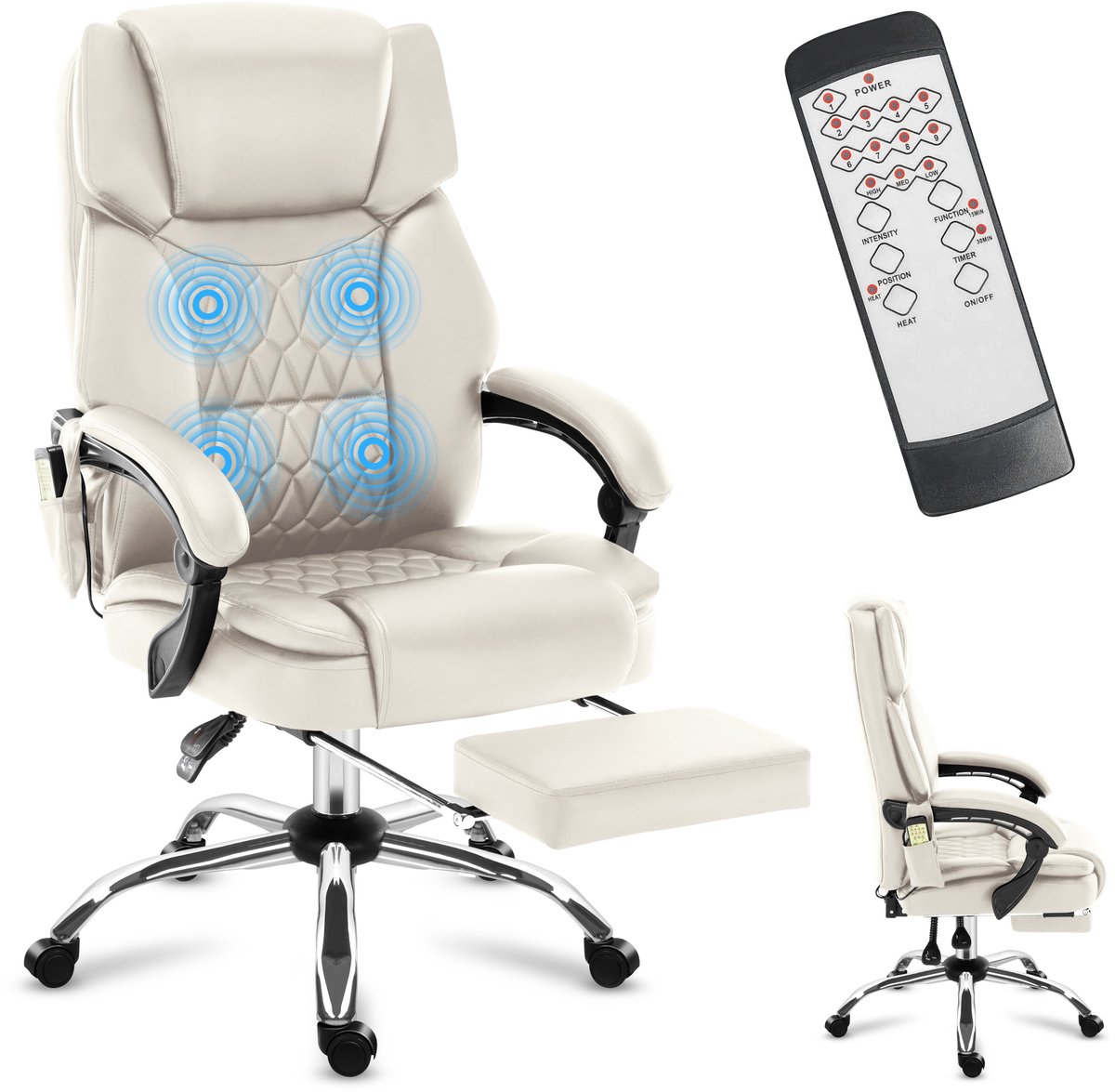 Mark Adler - Boss 6.0 Beige - Bureaustoel met massage
