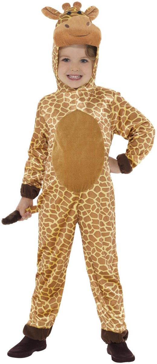 Smiffy's Giraffe kostuum - kinderen - polyester - dierenpak - onesie - carnaval - verkleedkleding 128/140