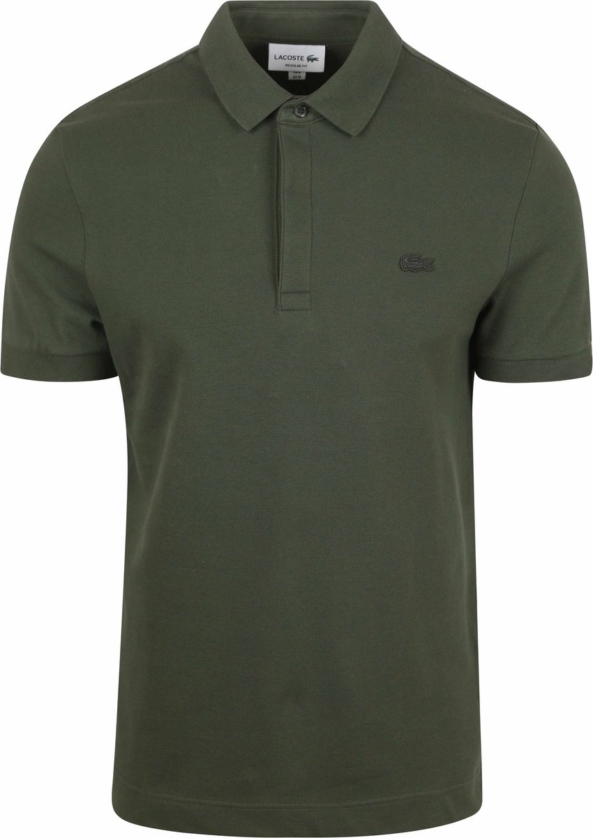 Lacoste Poloshirt Paris Piqué Donkergroen – Heren