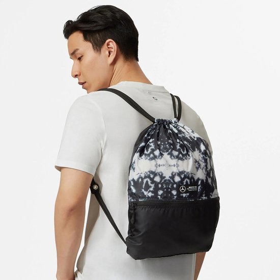 Mercedes AMG F1 - Gymtas - Tie Dye Gym Bag - Rugzak - Zwart van Merkloos — afbeelding 3