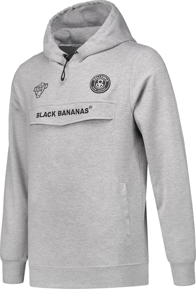 Intentie markeerstift Varken Black Bananas Anorak SS Hoodie Grey | bol.com