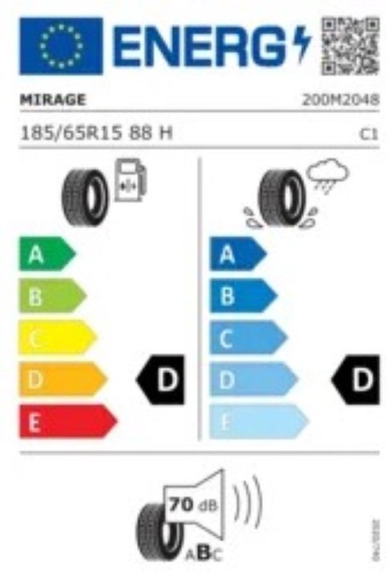 Mirage MR162 185/65 R15 88H