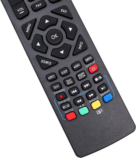 TV Afstandsbediening Vervanging Compatibel met Alba Bush/Blaupunkt/E-Motion/Technika LCD LED Smart TV