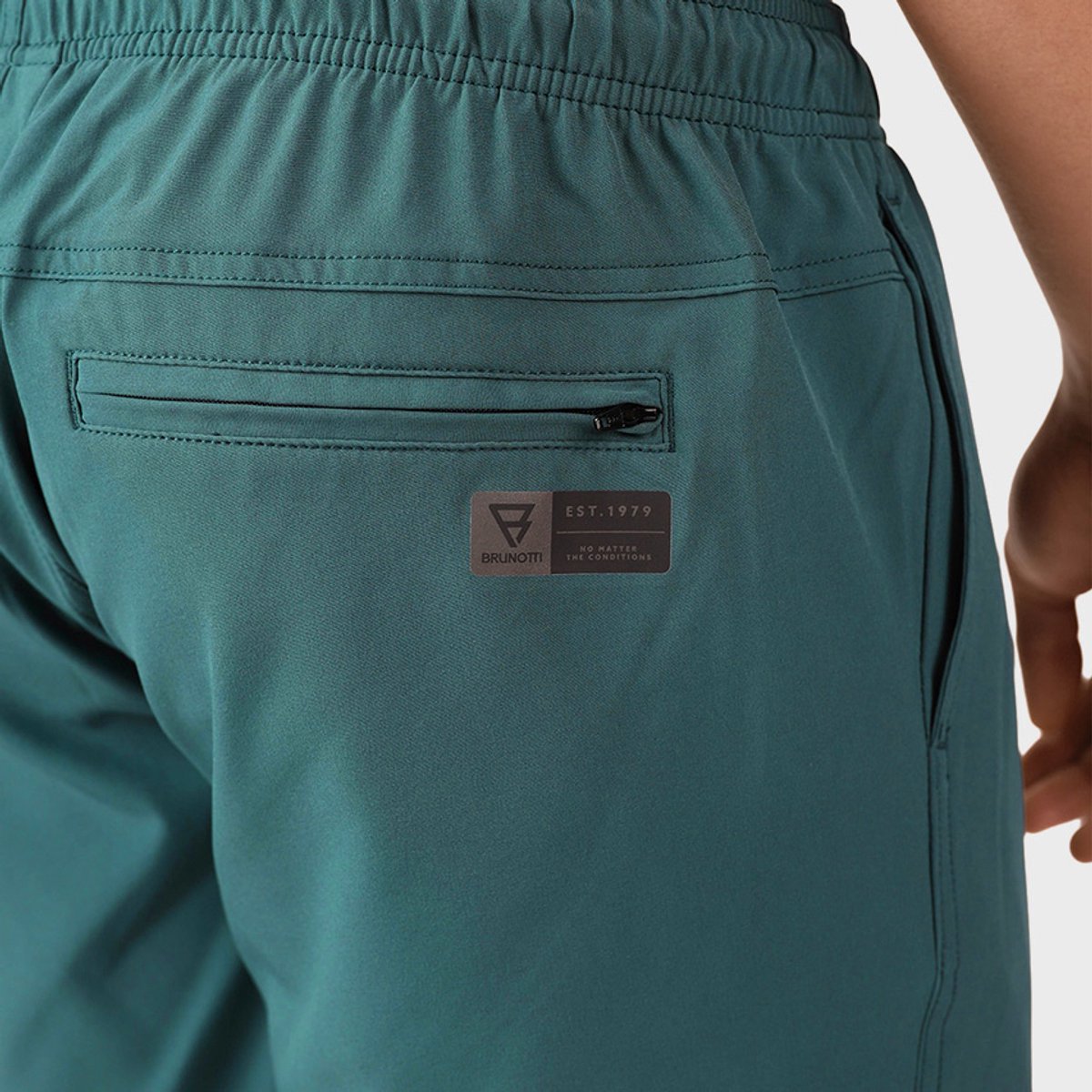 Brunotti Bru - conic Zwembroek Heren - Zwemshort met 4 - Way Stretch - Fuel Green — afbeelding 20
