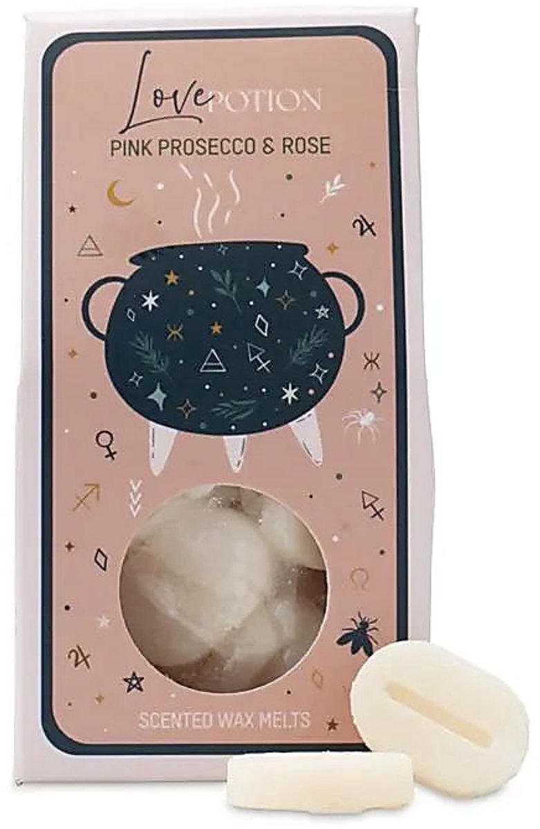 Celestial Magic - Smeltwaskaarsjes - Roze prosecco en rozen geur